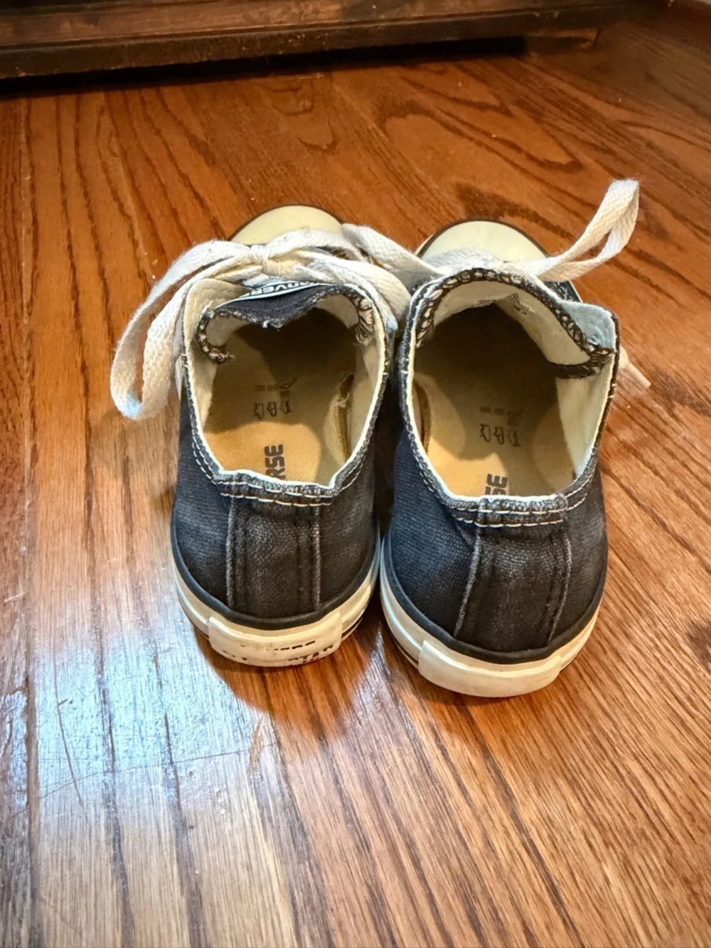 Converse Kids Black and White Low Top Sneakers